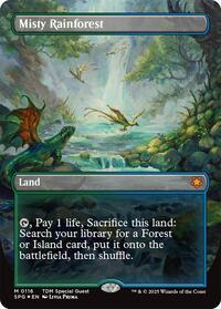Misty Rainforest (Borderless) (Dragonscale Foil), Special Guests