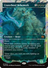Craterhoof Behemoth (Showcase) (Halo Foil), Tarkir: Dragonstorm