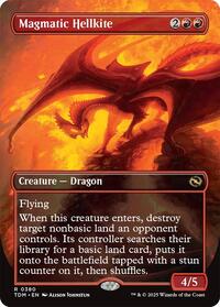 Magmatic Hellkite (Borderless), Tarkir: Dragonstorm