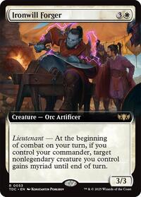 Ironwill Forger (Extended Art), Commander: Tarkir: Dragonstorm