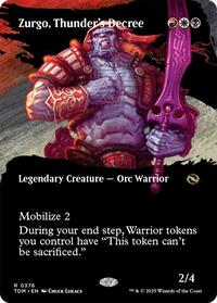 Zurgo, Thunder's Decree (Borderless), Tarkir: Dragonstorm