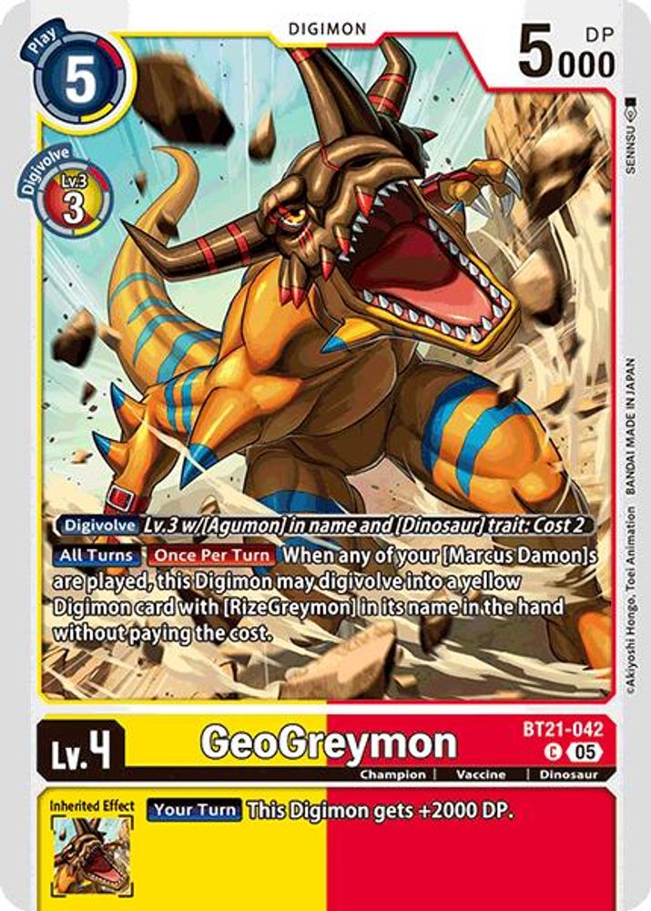 GeoGreymon, Standard, front