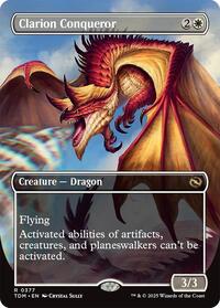 Clarion Conqueror (Borderless), Tarkir: Dragonstorm