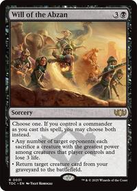 Will of the Abzan, Commander: Tarkir: Dragonstorm