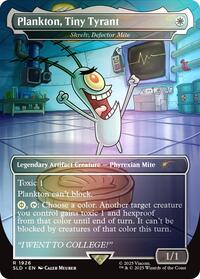Plankton, Tiny Tyrant - Skrelv, Defector Mite (Rainbow Foil), Secret Lair Drop Series