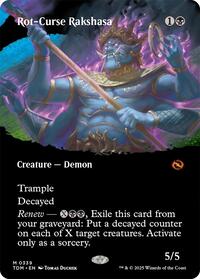 Rot-Curse Rakshasa (Borderless), Tarkir: Dragonstorm