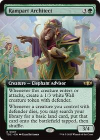 Rampart Architect (Extended Art), Commander: Tarkir: Dragonstorm