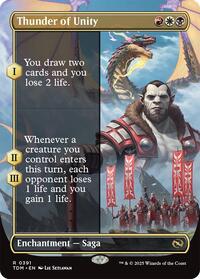 Thunder of Unity (Borderless), Tarkir: Dragonstorm