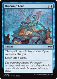 Draconic Lore, Commander: Tarkir: Dragonstorm