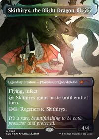 Skithiryx, the Blight Dragon (Rainbow Foil), Secret Lair Drop Series