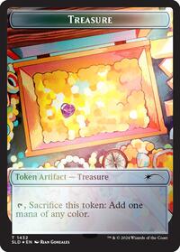 Treasure Token (1432) (Rainbow Foil), Secret Lair Drop Series