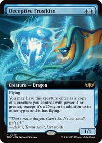 Deceptive Frostkite (Extended Art), Commander: Tarkir: Dragonstorm