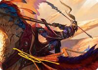 Dragonback Lancer Art Card (3/54) (Gold-Stamped Signature), Art Series: Tarkir: Dragonstorm