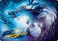 Roiling Dragonstorm Art Card (33/54) (Gold-Stamped Signature), Art Series: Tarkir: Dragonstorm