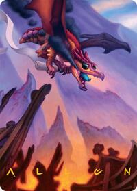 Scavenger Regent Art Card (45/54) (Gold-Stamped Signature), Art Series: Tarkir: Dragonstorm