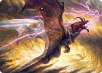 Stormscale Scion Art Card (17/54) (Gold-Stamped Signature), Art Series: Tarkir: Dragonstorm
