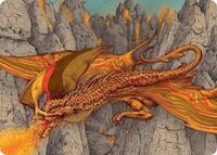 Magmatic Hellkite Art Card (34/54), Art Series: Tarkir: Dragonstorm