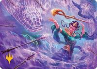 Snakeskin Veil Art Card (19/54) (Gold-Stamped Planeswalker Symbol), Art Series: Tarkir: Dragonstorm