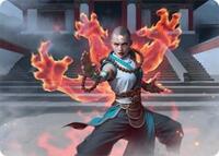 Flamehold Grappler Art Card (24/54), Art Series: Tarkir: Dragonstorm