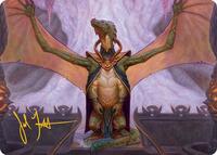 Kheru Goldkeeper Art Card (36/54) (Gold-Stamped Signature), Art Series: Tarkir: Dragonstorm