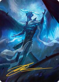 Ugin, Eye of the Storms Art Card (1/54) (Gold-Stamped Signature), Art Series: Tarkir: Dragonstorm