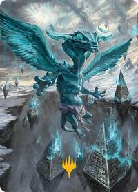 Ugin, Eye of the Storms Art Card (47/54) (Gold-Stamped Planeswalker Symbol), Art Series: Tarkir: Dragonstorm