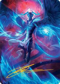 Ugin, Eye of the Storms Art Card (48/54) (Gold-Stamped Signature), Art Series: Tarkir: Dragonstorm