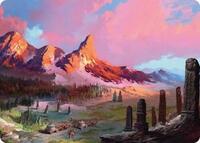 Rugged Highlands Art Card (29/54), Art Series: Tarkir: Dragonstorm