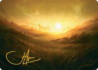 Plains Art Card (31/54) (Gold-Stamped Signature), Art Series: Tarkir: Dragonstorm