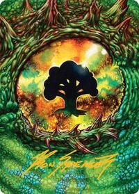 Forest Art Card (32/54) (Gold-Stamped Signature), Art Series: Tarkir: Dragonstorm