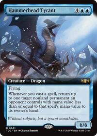 Hammerhead Tyrant (Extended Art), Commander: Tarkir: Dragonstorm