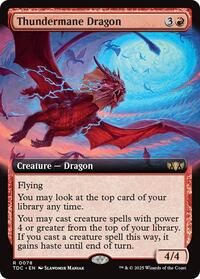 Thundermane Dragon (Extended Art), Commander: Tarkir: Dragonstorm
