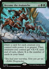 Become the Avalanche (Extended Art), Commander: Tarkir: Dragonstorm