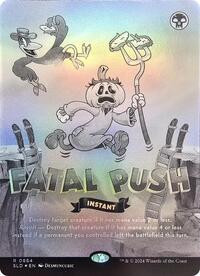 Fatal Push (0884) (Black & White Foil), Secret Lair Drop Series