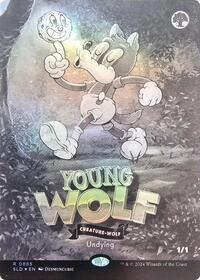 Young Wolf (Black & White Foil), Secret Lair Drop Series