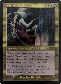 Varina, Lich Queen (Retro Frame), Secret Lair Drop Series