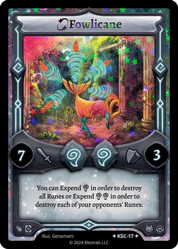 Fowlicane (Stellar), Holo, front