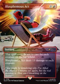 Blasphemous Act (1756) (Rainbow Foil), Secret Lair Drop Series