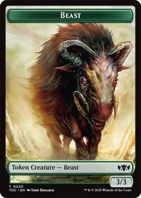 Beast // Treasure Double-Sided Token, Commander: Tarkir: Dragonstorm