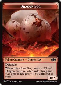 Dragon Egg // Dragon (0013) Double-Sided Token, Commander: Tarkir: Dragonstorm