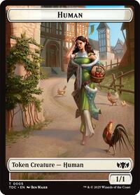 Human // Rat Double-Sided Token, Commander: Tarkir: Dragonstorm