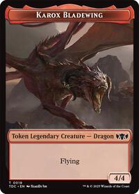 Karox Bladewing // Copy Double-Sided Token, Commander: Tarkir: Dragonstorm