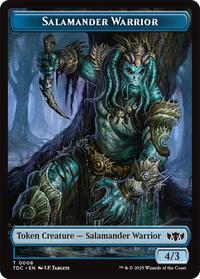 Salamander Warrior // Zombie Druid Double-Sided Token, Commander: Tarkir: Dragonstorm