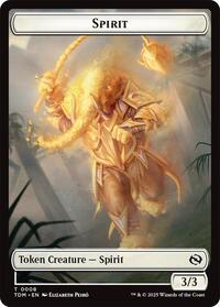 Spirit (0008) // Spirit (0009) Double-Sided Token, Tarkir: Dragonstorm