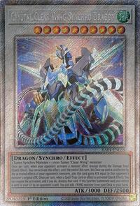 Crystal Clear Wing Synchro Dragon (Platinum Secret Rare)