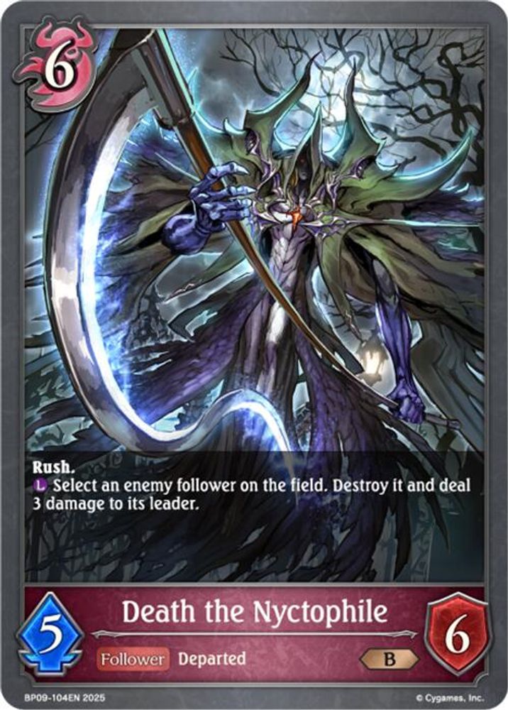 Death the Nyctophile, Standard, front