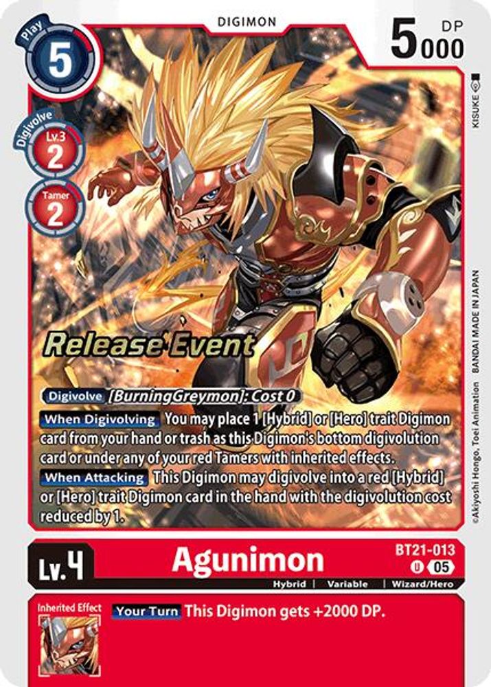 Agunimon, Foil, front