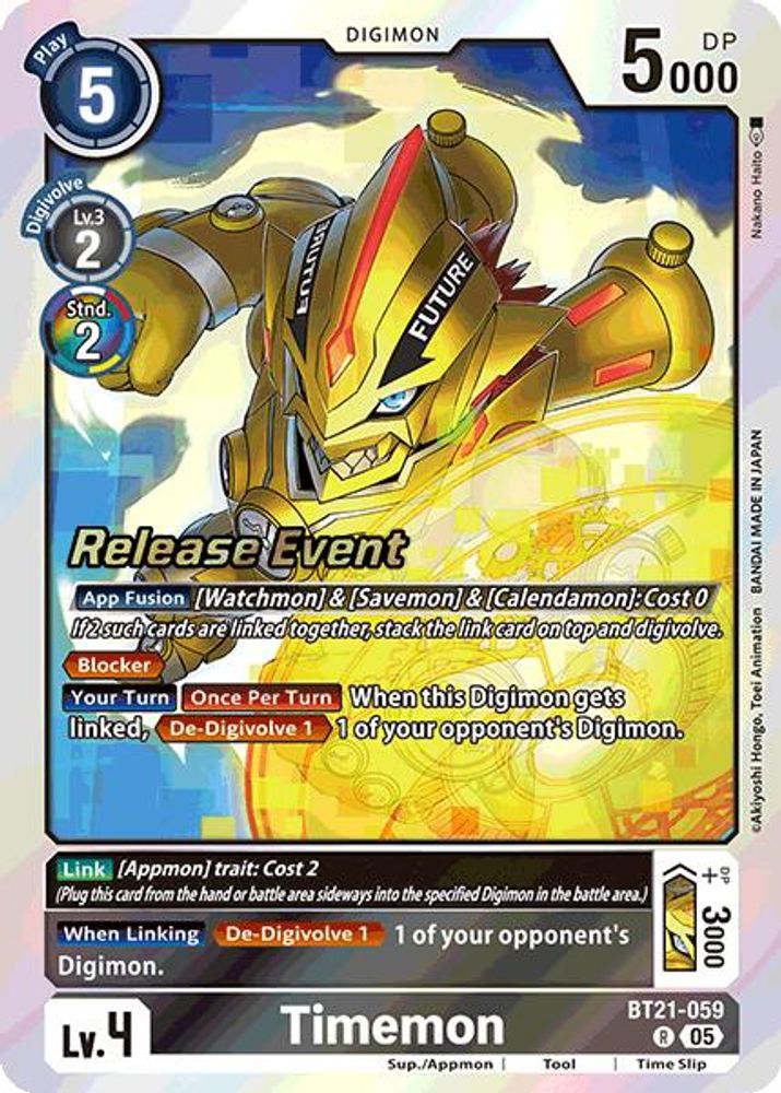 Timemon, Foil, front