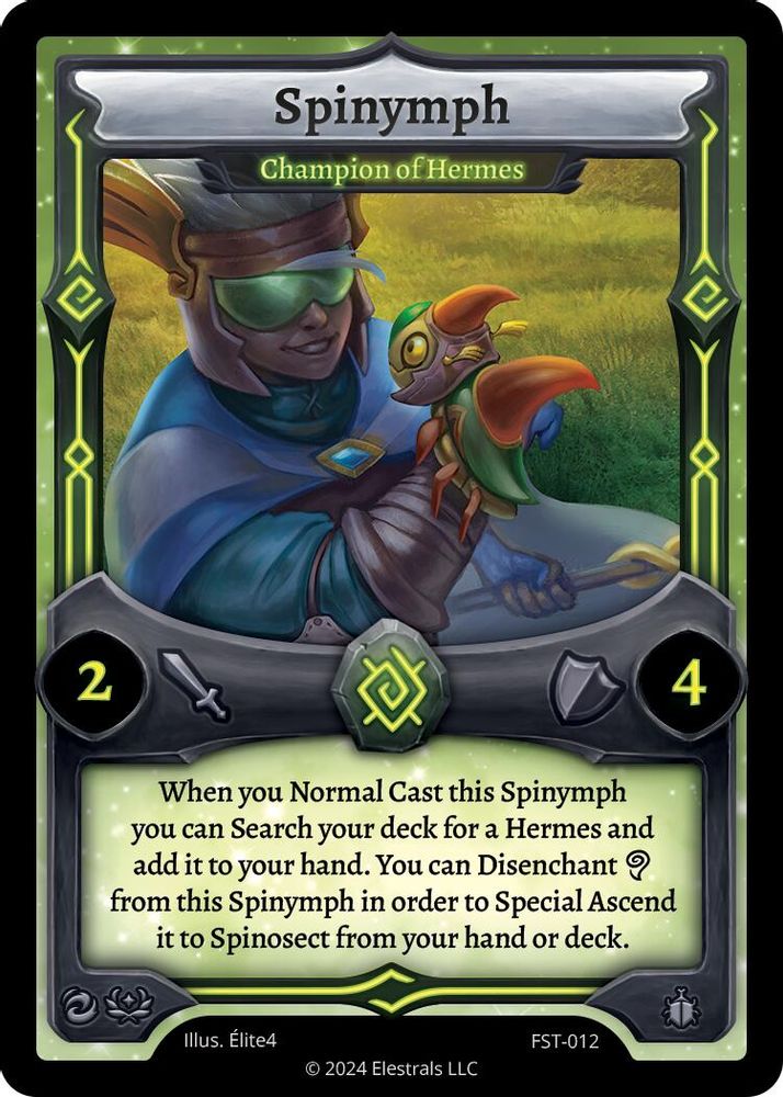 Spinymph - Champion of Hermes, Standard, front