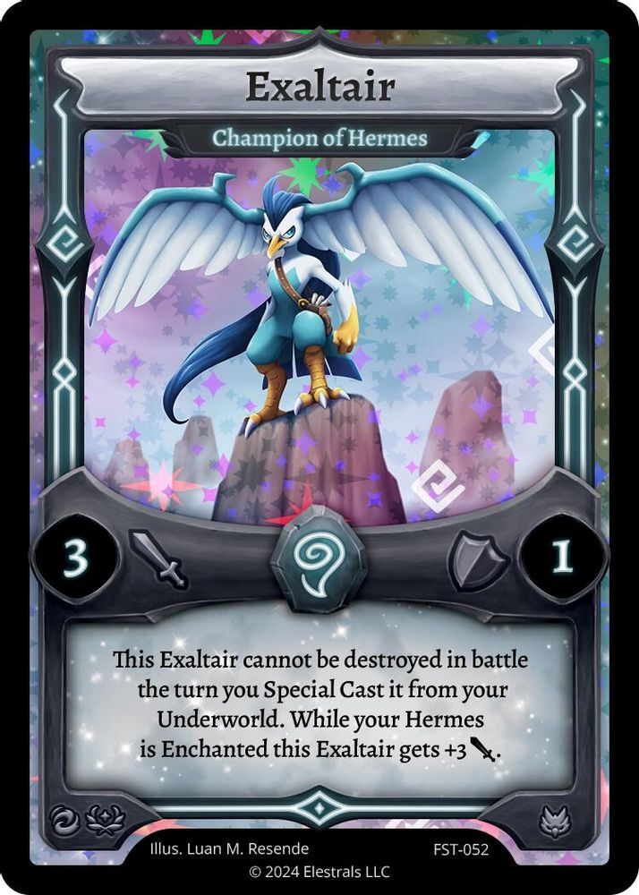 Exaltair - Champion of Hermes, Holo, front